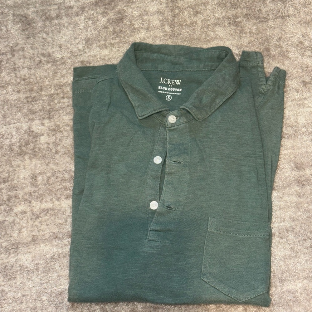 J. Crew Men's Teal Polo Shirt